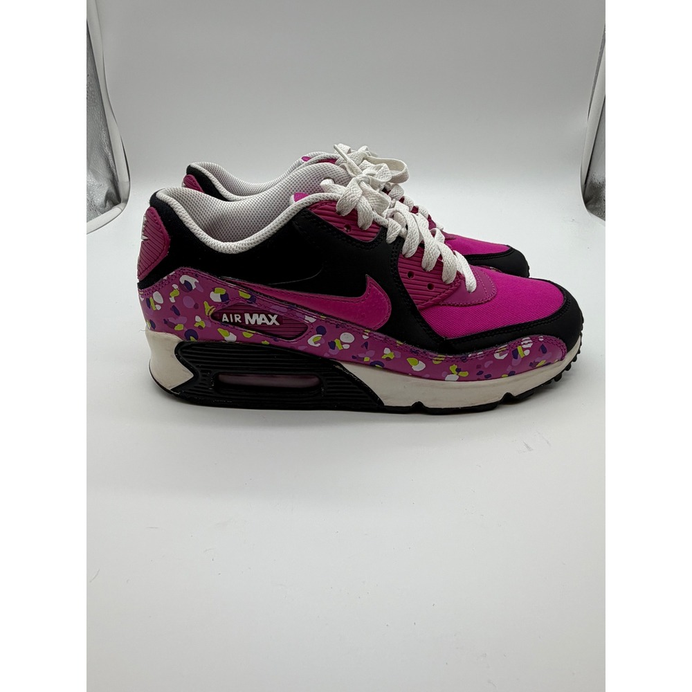 Nike Air Max 90 GS Fuschia Confetti Sneakers Size 7Y/8.5 Women's - Picture 4 of 9